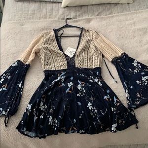 Navy Angel Biba Dress